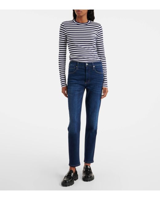 Citizens of Humanity Blue Isola Mid-Rise Slim Jeans