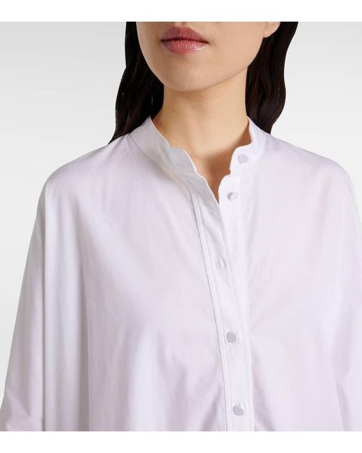 Tシャツ・カットソー JOSEPH SS25 CONGO BLOUSE POPELIN GOTS (JF009078 0020) JOSEPH Congo Oversized Cotton Poplin Shirt in White | Lyst