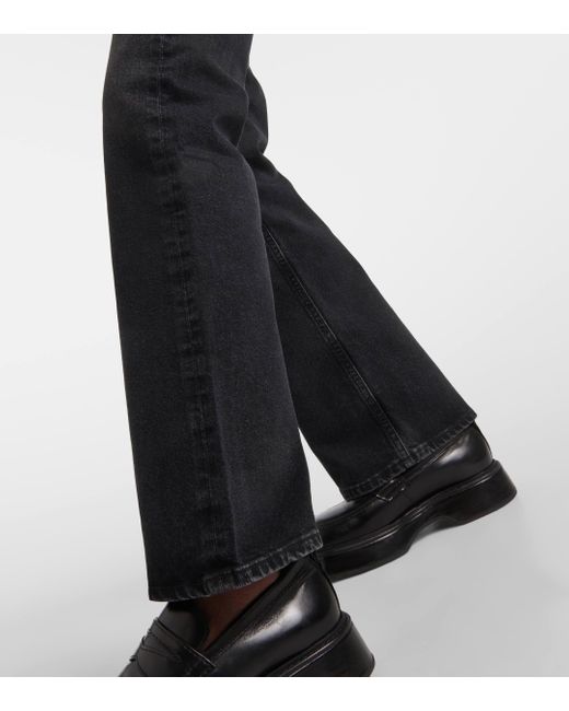 Citizens of Humanity Black Vidia Mid-rise Bootcut Jeans