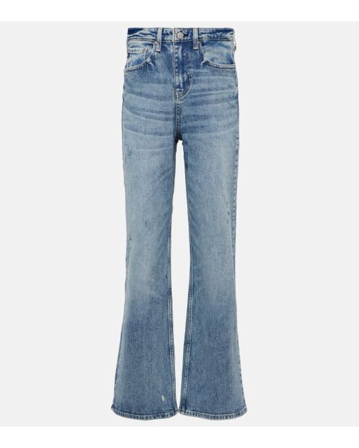 AG Jeans Blue New Alexxis High-rise Wide-leg Jeans
