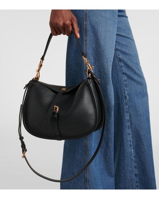 Etro Black Small Leather Tote Bag