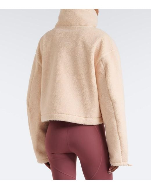 Adidas By Stella McCartney Natural Hooded Teddy Jacket