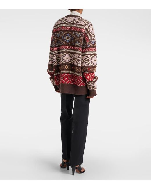 The Row Red Hinny Cashmere, Silk And Mohair Sweater
