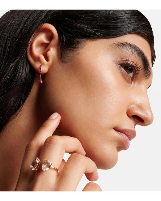 PERSÉE Pink Piercing 18Kt Single Earring With Ruby