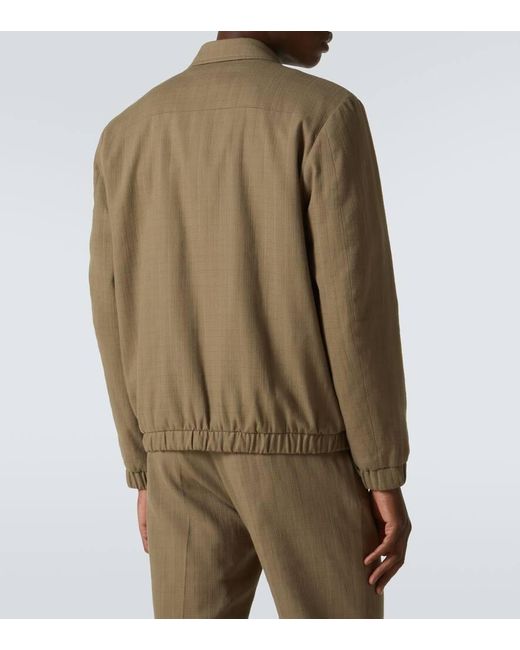 Veste Blouson Rayee En Coton Sunspel pour homme en coloris Green