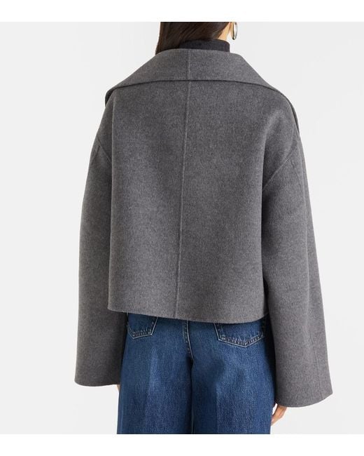 Totême Gray Signature Wool Jacket