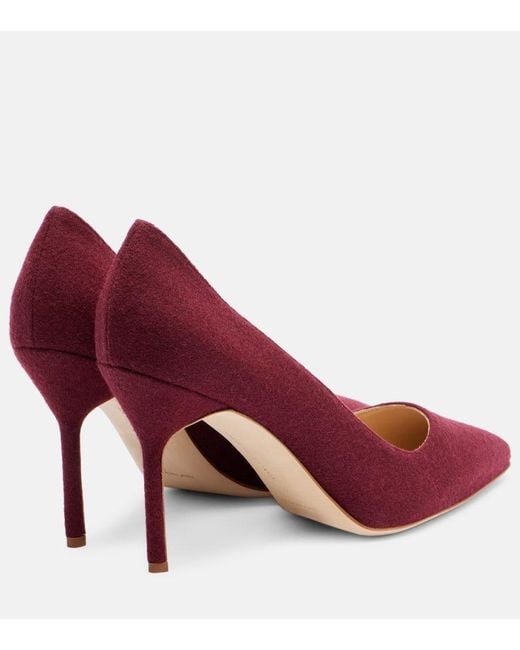 Pumps Bb 90 di Manolo Blahnik in Red