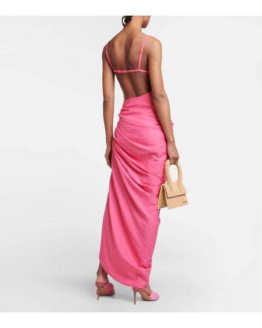 Party dresses Jacquemus de color Pink