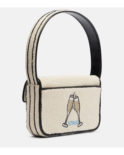 Staud Metallic Tommy Beaded Shoulder Bag