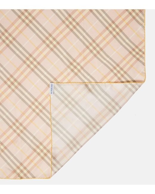 Burberry Natural Tuch Check Aus Seide