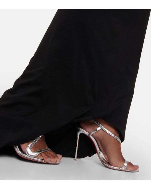 LAQUAN SMITH Black Low-Rise Midi Skirt