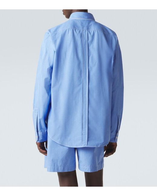 Wales Bonner Blue Atlantic Cotton Shirt for men