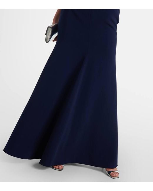 Abito Lungo Serenade Con Cristalli di Jenny Packham in Blue