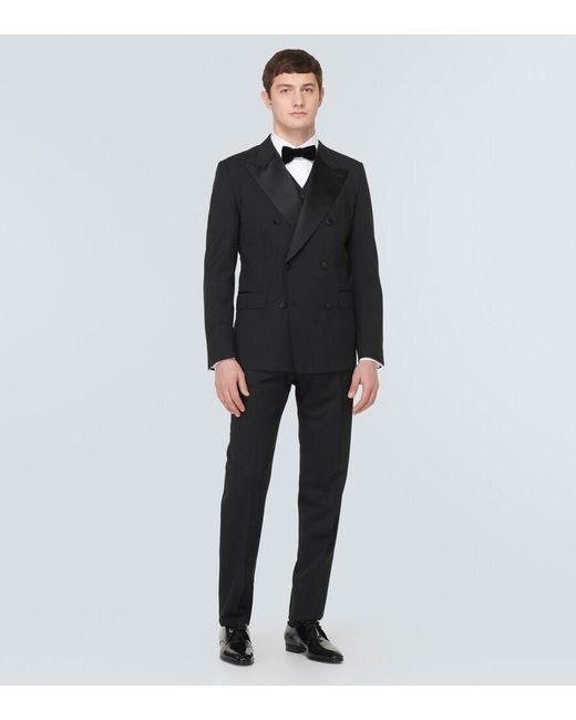 Dolce & Gabbana Black Wool-Blend Suit for men