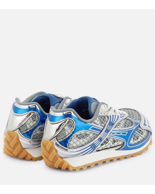 Sneakers Orbit in mesh di Bottega Veneta in Blue