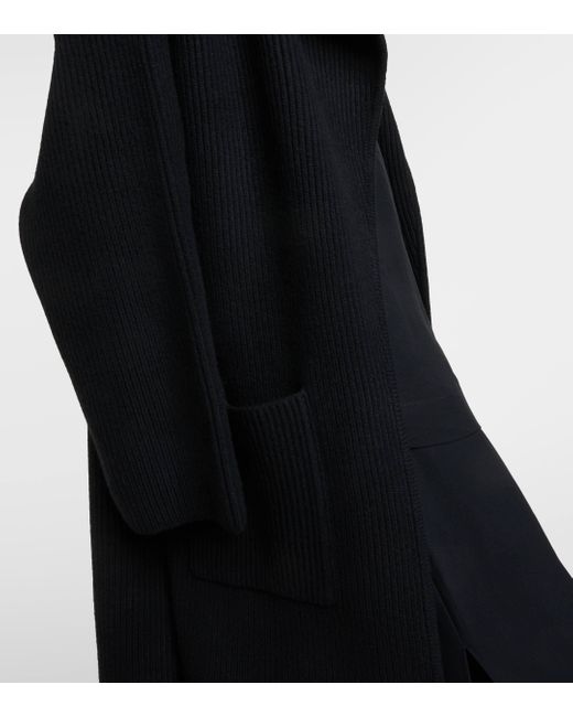 Totême  Black Wool-blend Coat