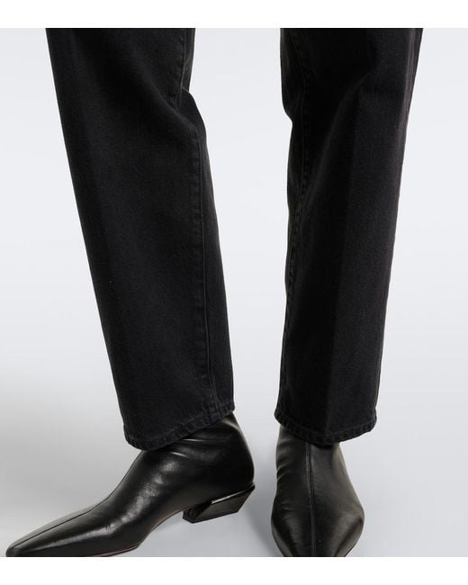 Agolde Black '80S Straight Jeans