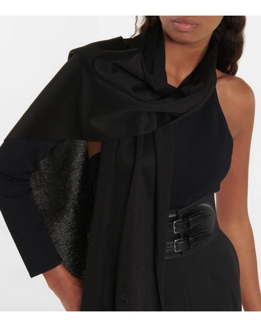 Sciarpa Con Ricamo di Alaïa in Black