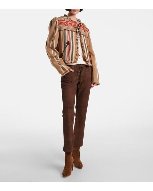Gianvito Rossi Brown Lyell 85 Suede Ankle Boots