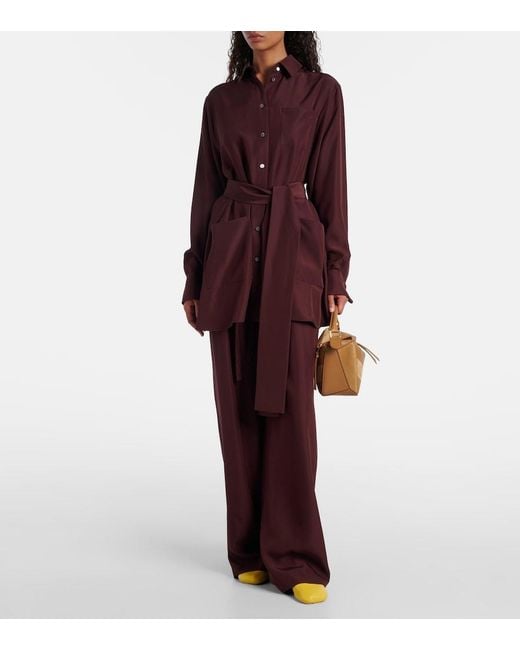 Loewe Brown Puzzle Small Leather And Suede Top-Handle Bag
