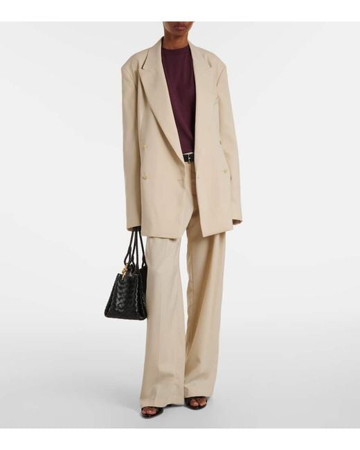 Blazer Doppiopetto Di Newark di Frankie Shop in Natural