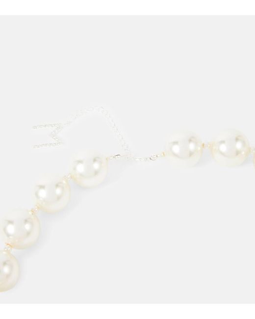 Magda Butrym Natural Faux Pearl Necklace