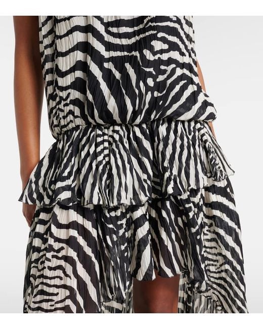 Abito Corto Asimmetrico di Blumarine in Black