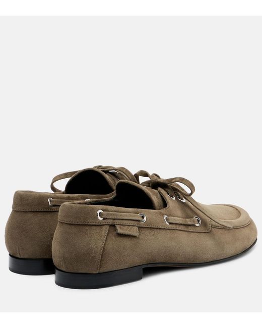 Proenza Schouler Brown Deck Suede Loafers