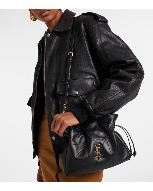 Saint Laurent Black Jamie Small Leather Shoulder Bag