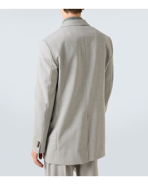 Loewe Gray Wool Blazer for men