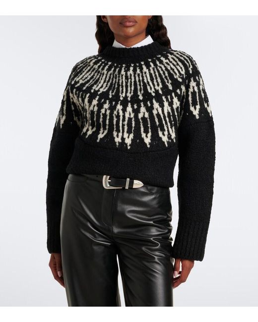 Altuzarra Black Coleman Fair Isle Wool Sweater