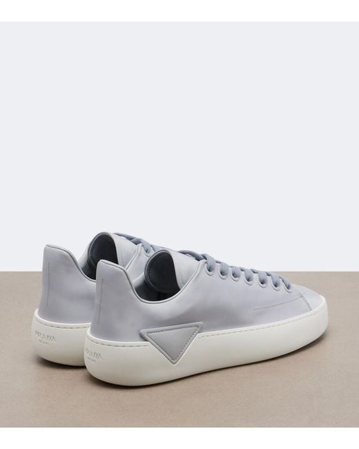 Prada White Court Re-Nylon Sneakers
