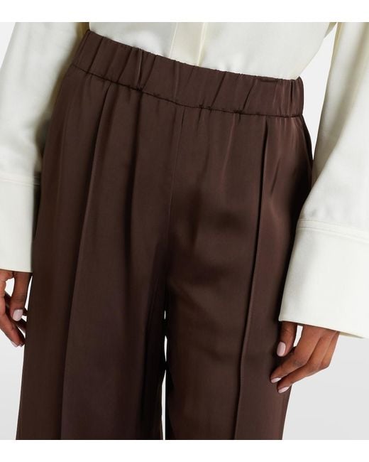 Jil Sander Brown Wide-Leg Pants