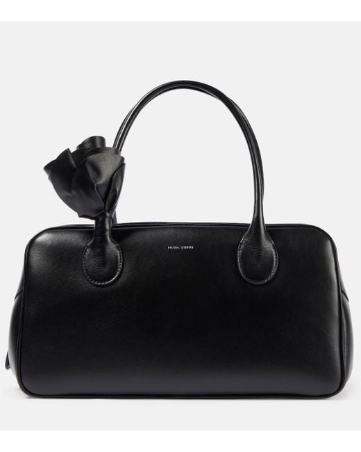Magda Butrym Black Brigitte Small Leather Tote Bag