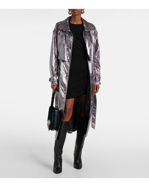 Isabel Marant Gray Lsikagd Trench Coat