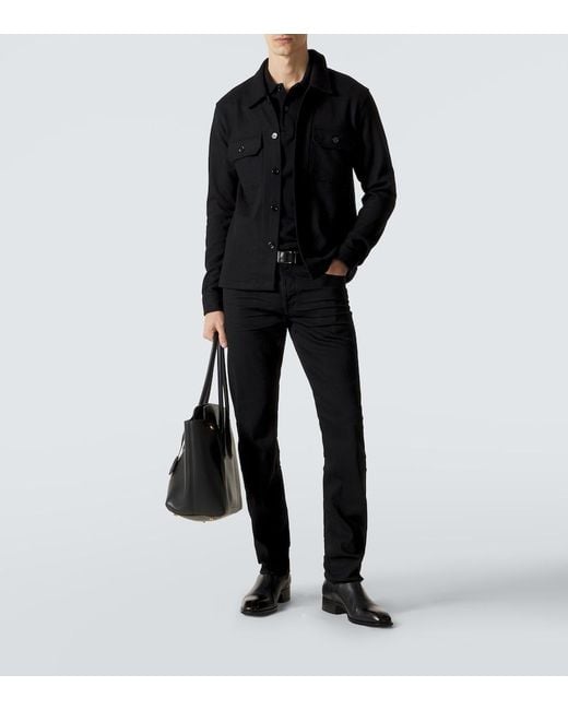 Tom Ford Black Cashmere Overshirt for men