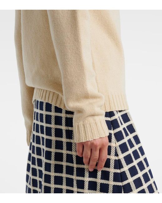 Valentino Natural Chez Virgin Wool Sweater