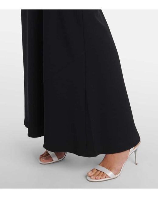 Roland Mouret Black Verzierte Robe Aus Crepe