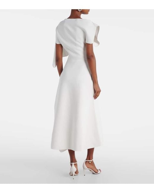 Maticevski White Midikleid Diadem