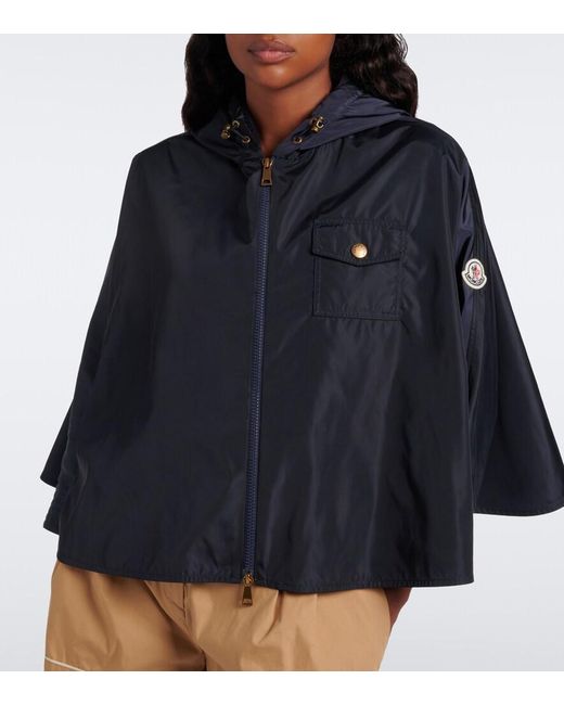 Capa Con Capucha Moncler de color Black