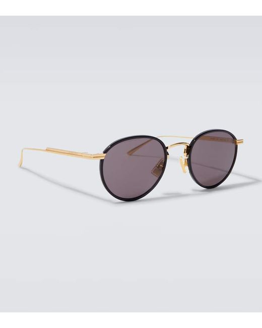 Gafas De Sol Redondas Light Ribbon Bottega Veneta de hombre de color Brown