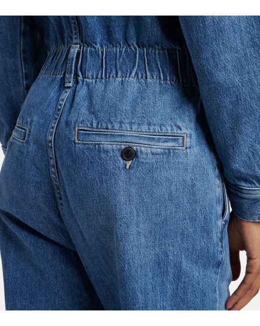Citizens of Humanity Blue Solene Denim Jumpsuit