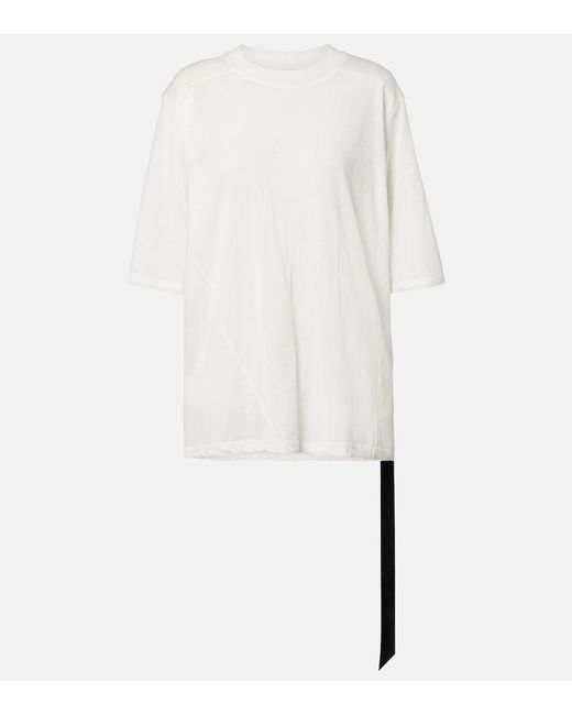 Rick Owens White Walrus Oversized Cotton Jersey T-Shirt