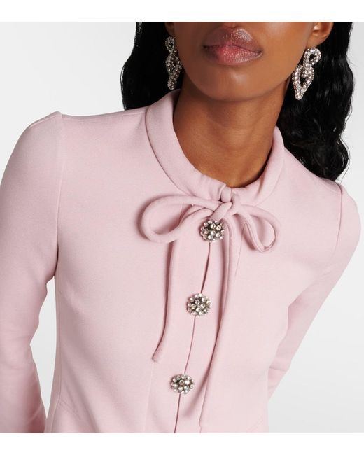 Giambattista Valli Pink Bow-Detail Minidress