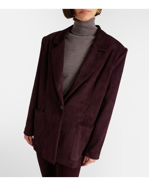 Stouls Purple Berliner Suede Blazer