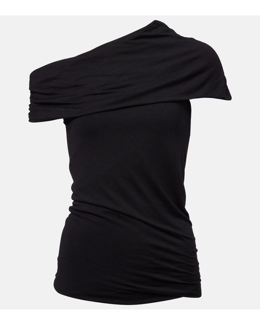 Rick Owens Black Lola Asymmetric Top