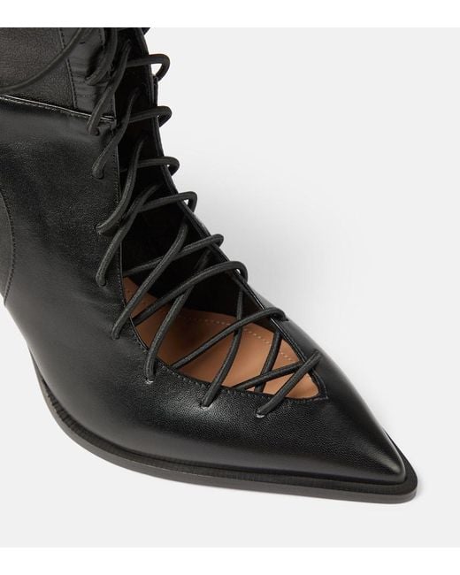 Malone Souliers Black Monty 85 Leather Lace-up Boots