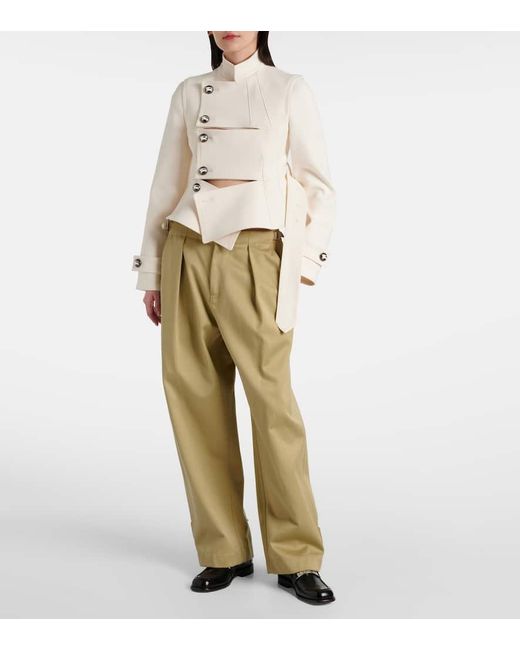 Burberry Natural Belted Cutout Jacket