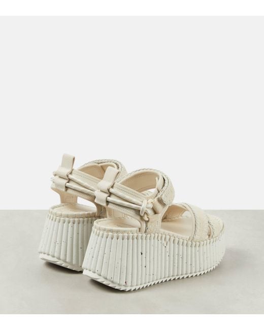 Chloé Natural Nama Leather Sandals