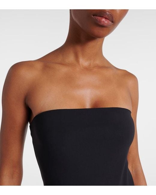 Coperni Black Taffeta Bustier Gown